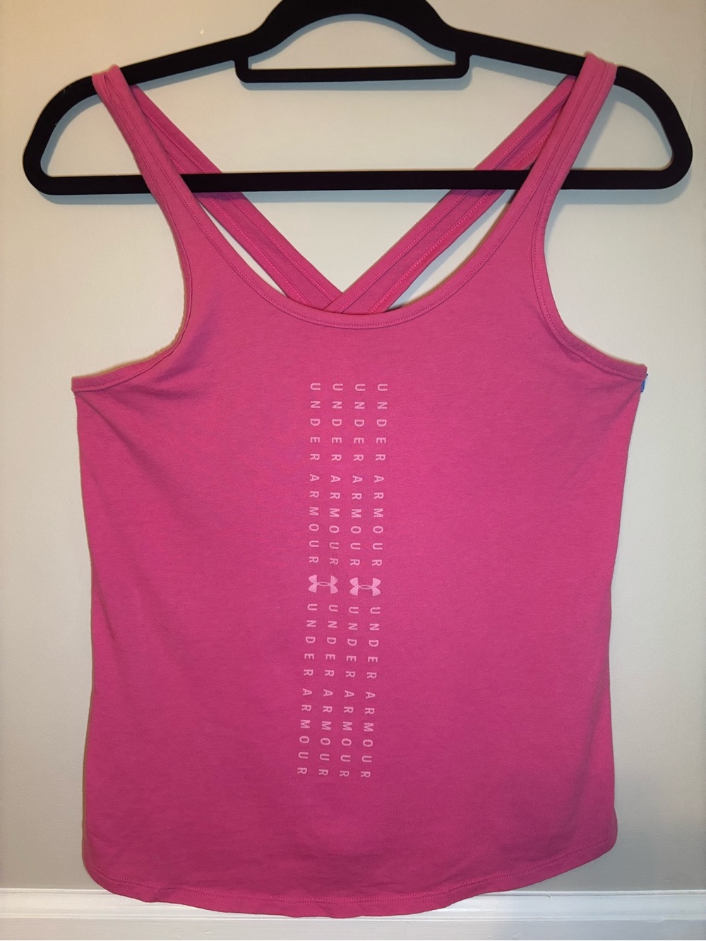 Under Armour Women's Hot Pink Crossback Tank Top